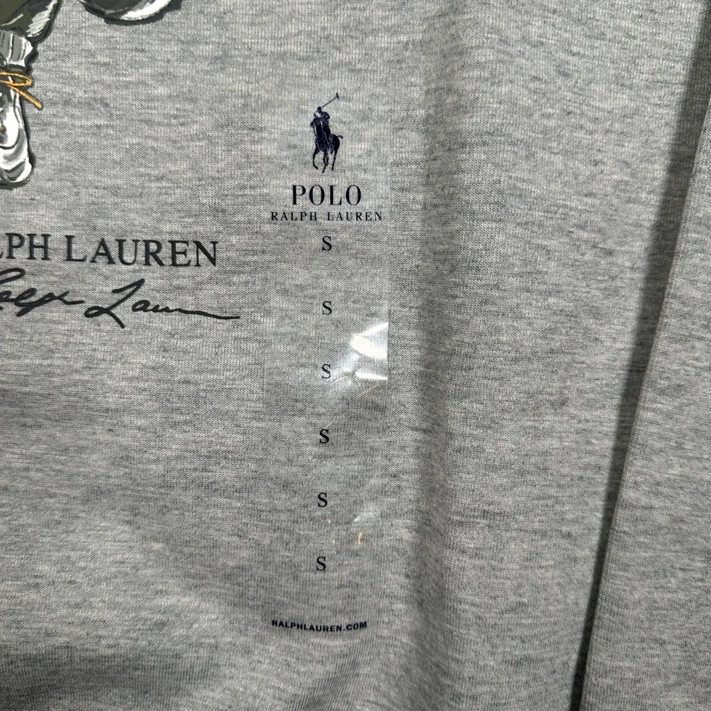 NWT Polo Ralph Lauren Polo Bear Sweatshirt Grey Off-Road Vehicle Men's Size M
